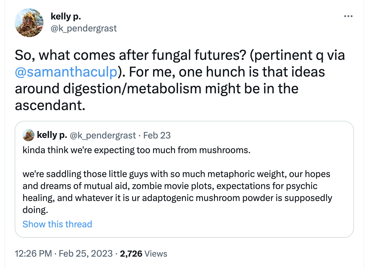 Design in the time of metabolism