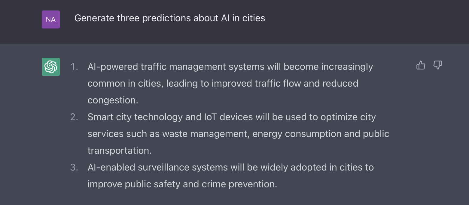 Cities and AI, learning from the ChatGPT hype